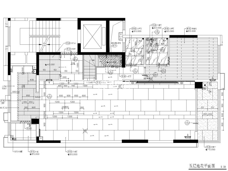 5五层地花平面图