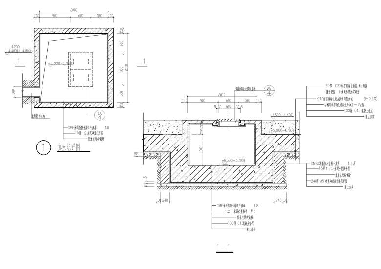 集水坑详图