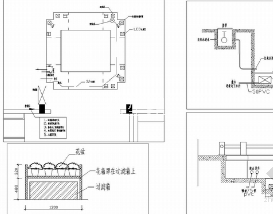 [南京]泽谷之中温泉吐雾自然风景区游客服务中心（含效果图） 水池造景详图