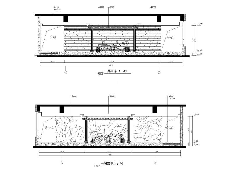 茶亭立面图