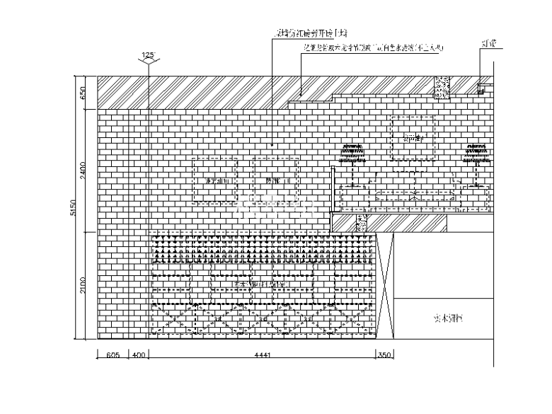 <a href=http://www.moxingzu.com/tag/5295/ target=_blank class=infotextkey>现代风格</a>酒庄设计CAD施工图立面图