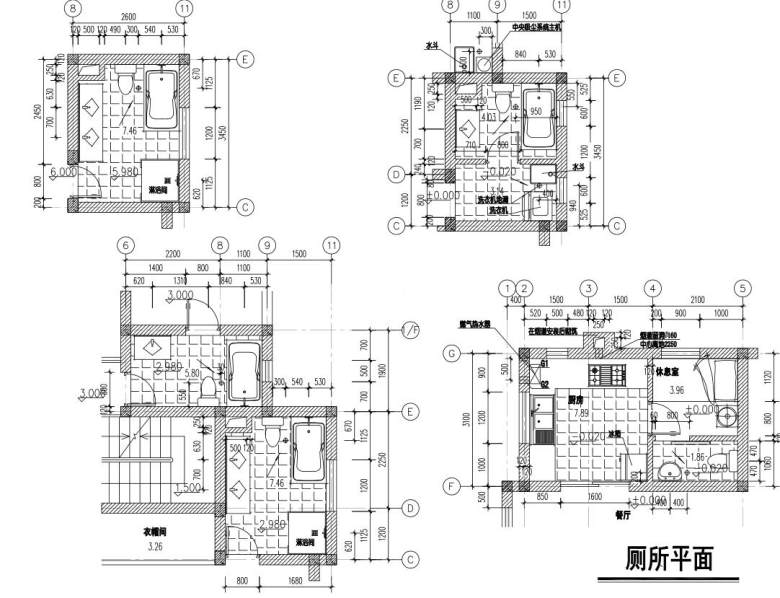 户型为二层半独栋别墅，砌体结构别墅建筑文本（包含CAD+效果图）_3