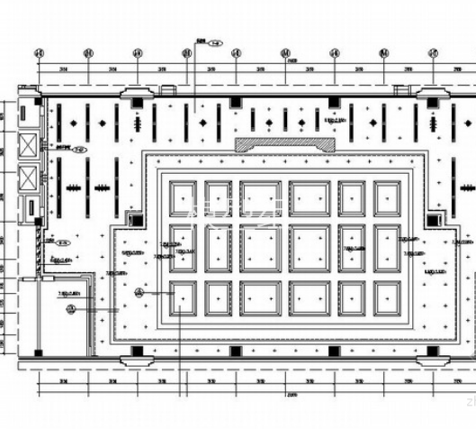 [江西]庄重大气办公楼大堂设计CAD施工图