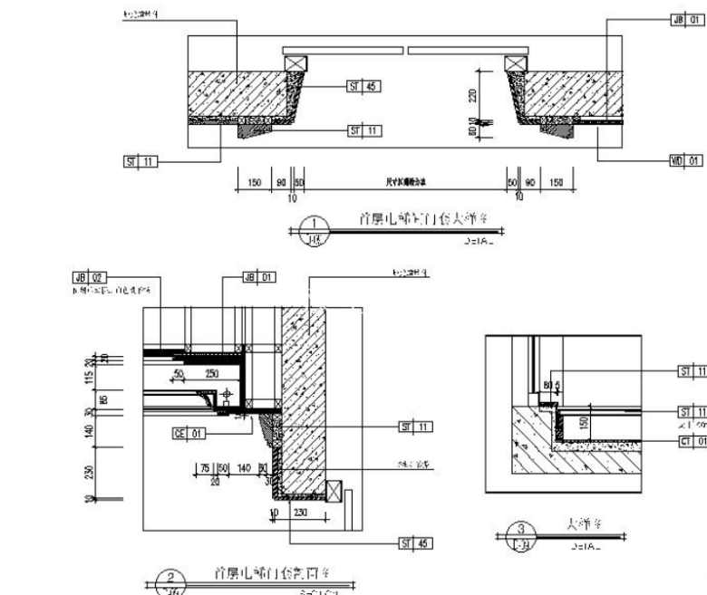 [重庆]标准层公共区域室内装修竣工图_3