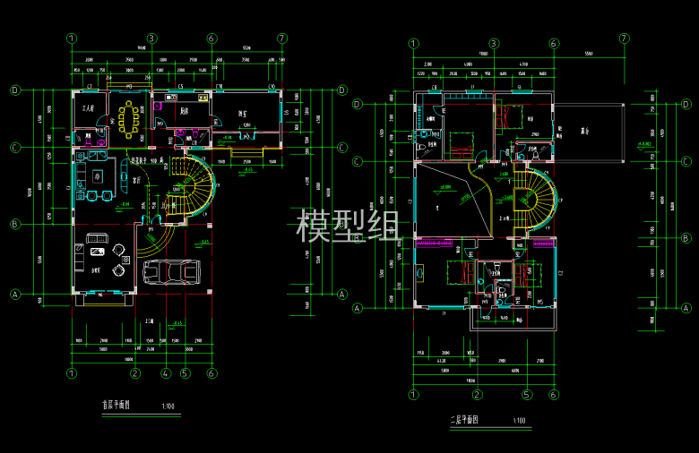 首层平面图、二层平面图.png