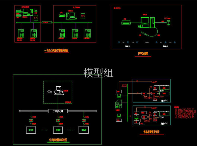 一卡通公共服务管理系统图，公共信息显示系统图，巡更系统图，停车管理系统图场.jpg