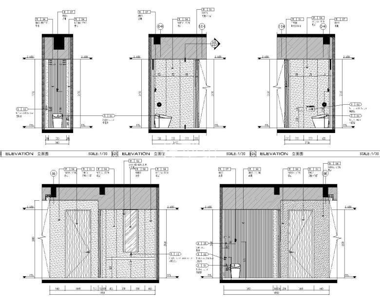 卫生间立面图1
