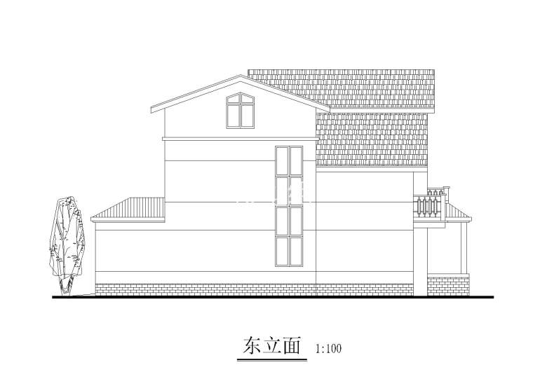 苏北地区农村独院别墅建筑设计施工图_4