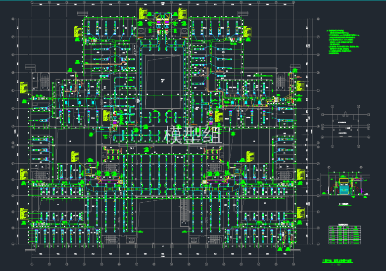 三层空调通风及排烟平面图.png