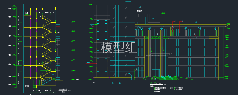 C-A轴立面图，B-B剖面图.png