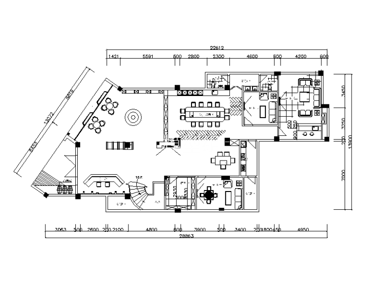 <a href=http://www.moxingzu.com/tag/5295/ target=_blank class=infotextkey>现代风格</a>酒庄设计CAD施工图平面图