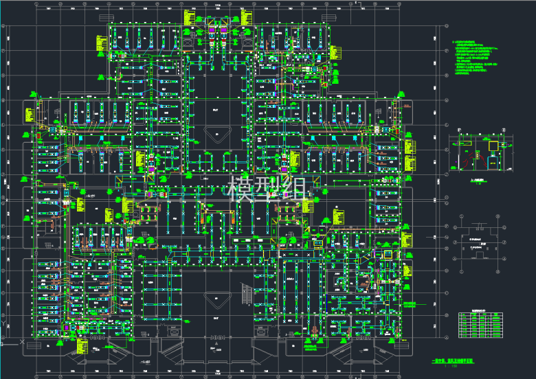 一层空调通风及排烟平面图.png