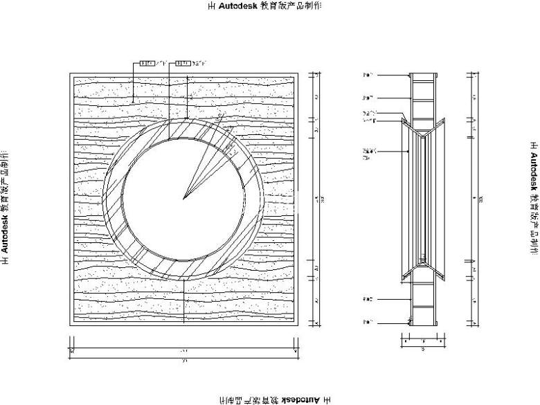 [北京]古香古色中式风展厅室内设计立面图