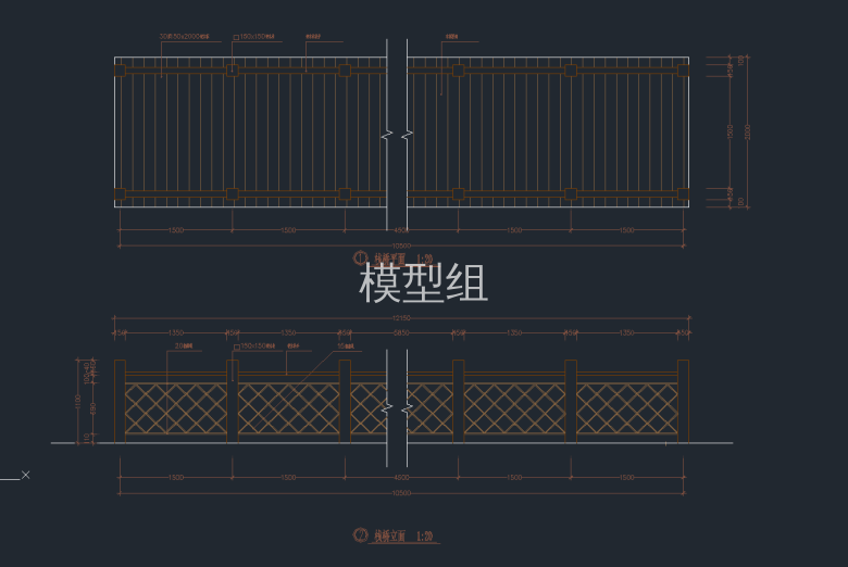 栈桥平面图、立面图.png