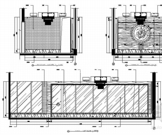 [浙江]高新园区厂房及辅助用房扩建装修施工图豪华包厢立面图