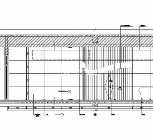 [北京]高档住宅小区回迁楼公共区装修设计施工图（含效果）大堂立面图 