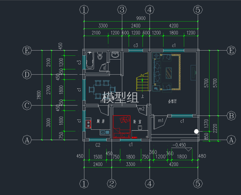 小别墅一层平面布置图.png