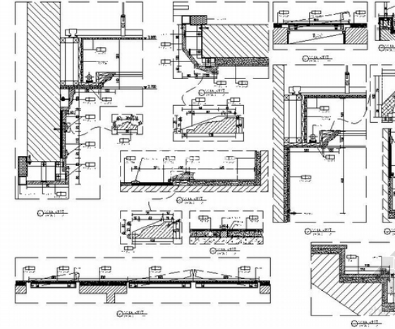 [浙江]高端住宅小区现代电梯厅室内装修施工图大样图