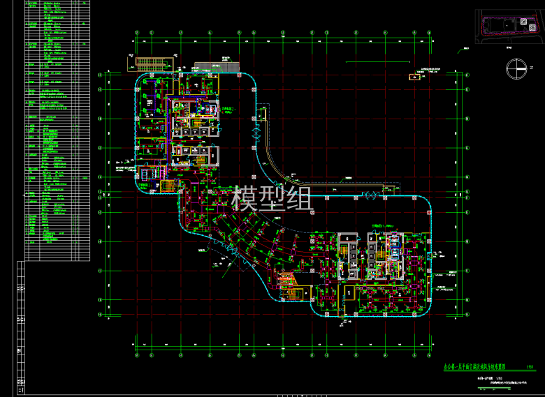 一层平面空调以及通风系统布置图.png