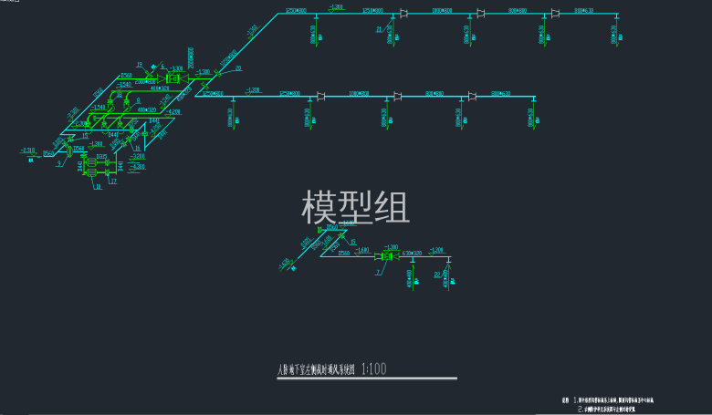 人防地下室左侧战时通风系统图.png