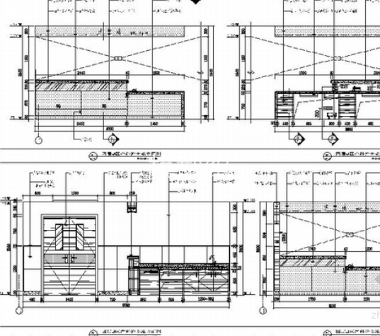 [苏州]行政商贸区一级甲等综合医院室内装修施工图产科护士站立面图