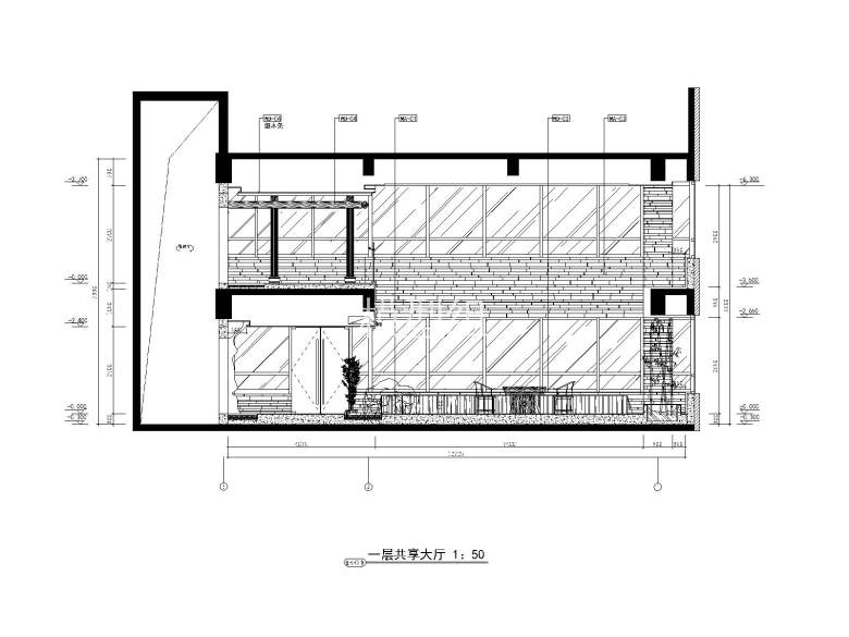 一层大厅立面图3