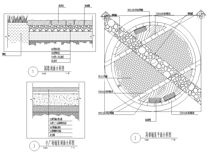 小广场铺装设计详图