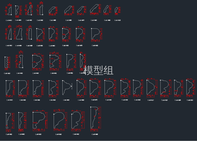 线脚、门套施工图库集.png