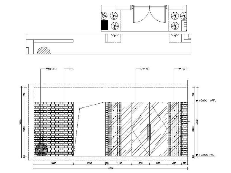 [新疆]原生态叙旧情怀茶室室内设计立面图