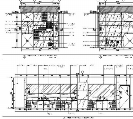 [苏州]行政商贸区一级甲等综合医院室内装修施工图住院部门立面图