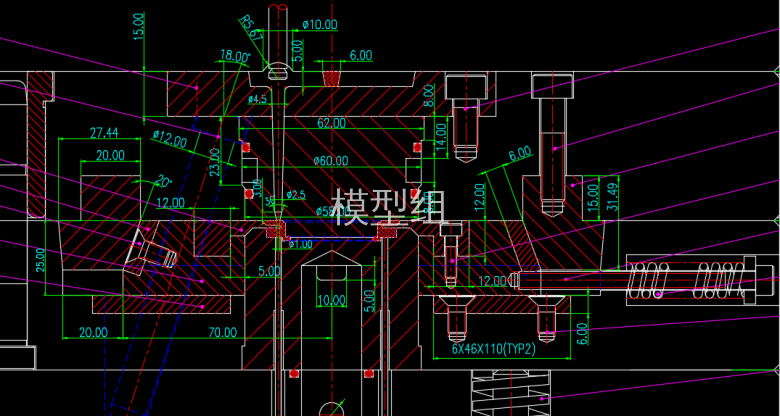 模具上的行位结构.png