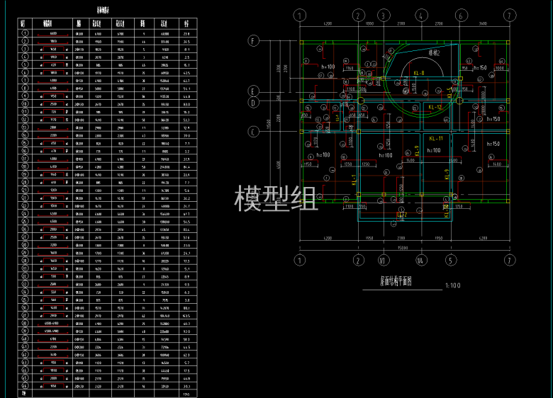 楼板钢筋表与屋面结构平面图.png