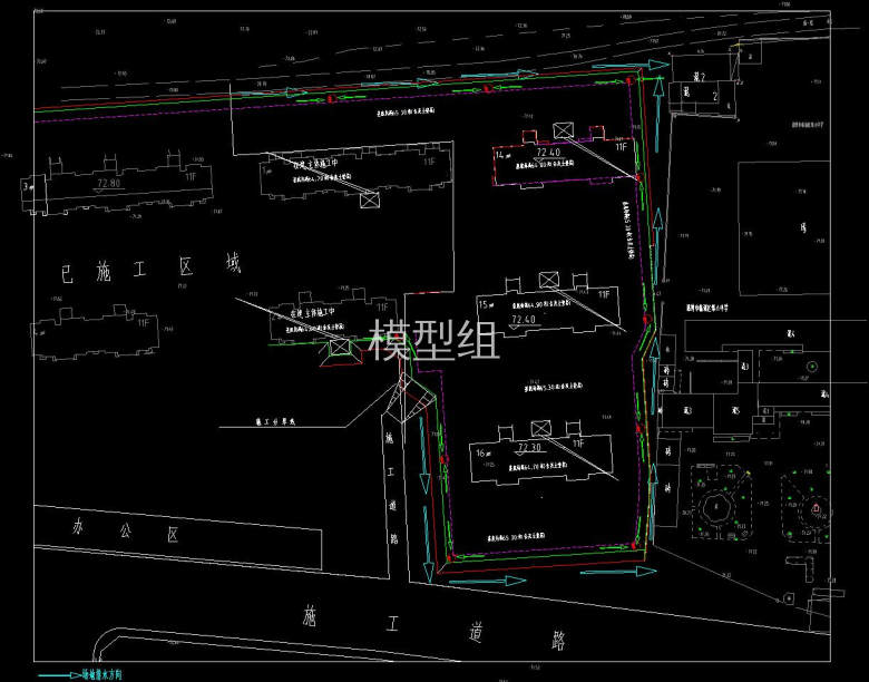 住宅楼及地下车库基抗防排水平面布置图.jpg