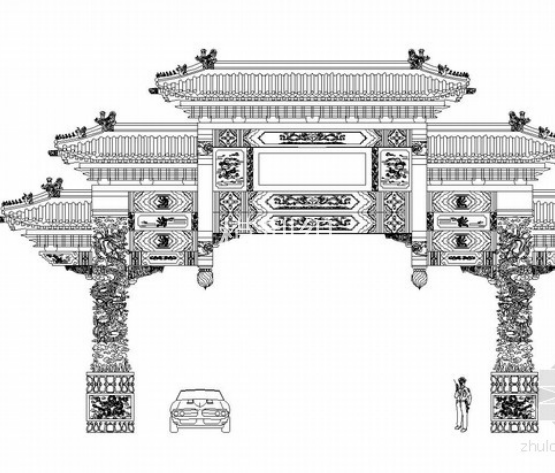 园林古建牌楼牌坊图纸汇总集