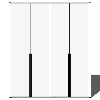 (95) 现代衣柜sketchup草图模型下载