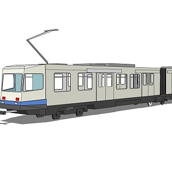 15-城市列车su模型