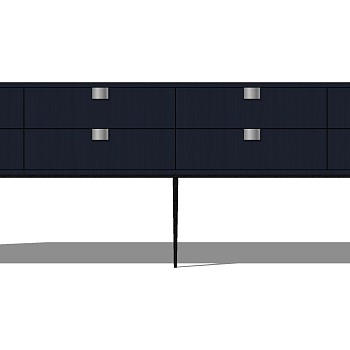 20意大利flexform 边柜电视柜 sketchup草图模型下载