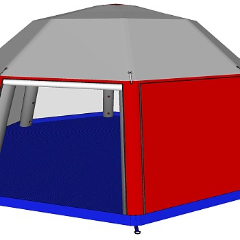 露营野炊帐篷SketchUp草图模型下载 (4)