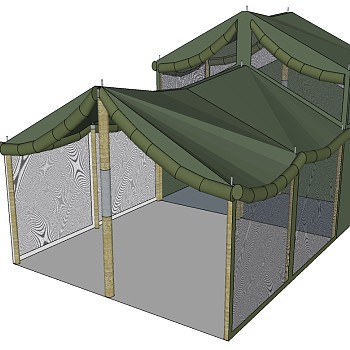 露营野炊帐篷SketchUp草图模型下载 (5)