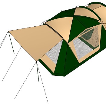 露营野炊帐篷SketchUp草图模型下载 (8)