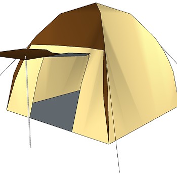 露营野炊帐篷SketchUp草图模型下载 (9)