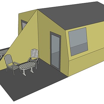 露营野炊帐篷SketchUp草图模型下载 (10)
