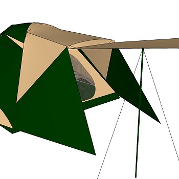 露营野炊帐篷SketchUp草图模型下载 (14)