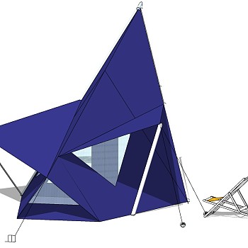 露营野炊帐篷SketchUp草图模型下载 (15)