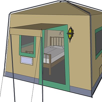 露营野炊帐篷SketchUp草图模型下载 (17)