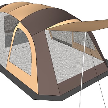 露营野炊帐篷SketchUp草图模型下载 (19)