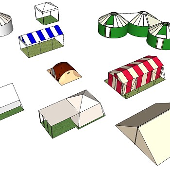 露营野炊帐篷SketchUp草图模型下载 (20)