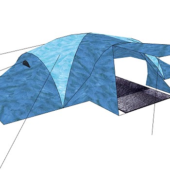 露营野炊帐篷SketchUp草图模型下载 (26)
