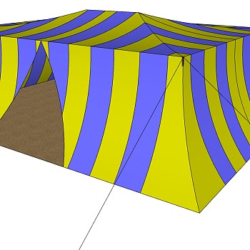 露营野炊帐篷SketchUp草图模型下载 (28)