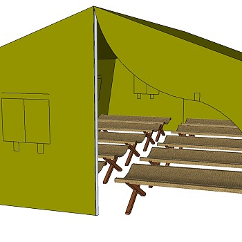 露营野炊帐篷SketchUp草图模型下载 (31)